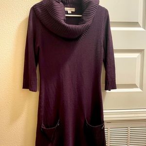 Dress Barn Cowl Neck Sweater Dress, Knee Length